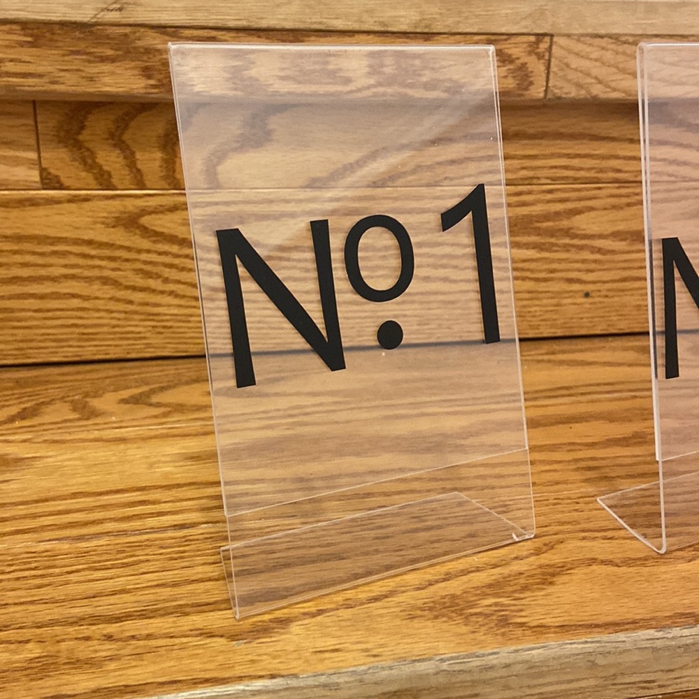 Table Numbers